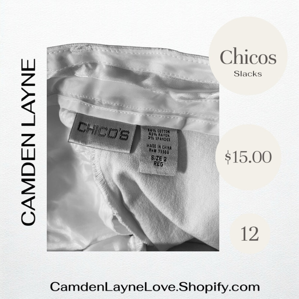 Chicos White Slacks