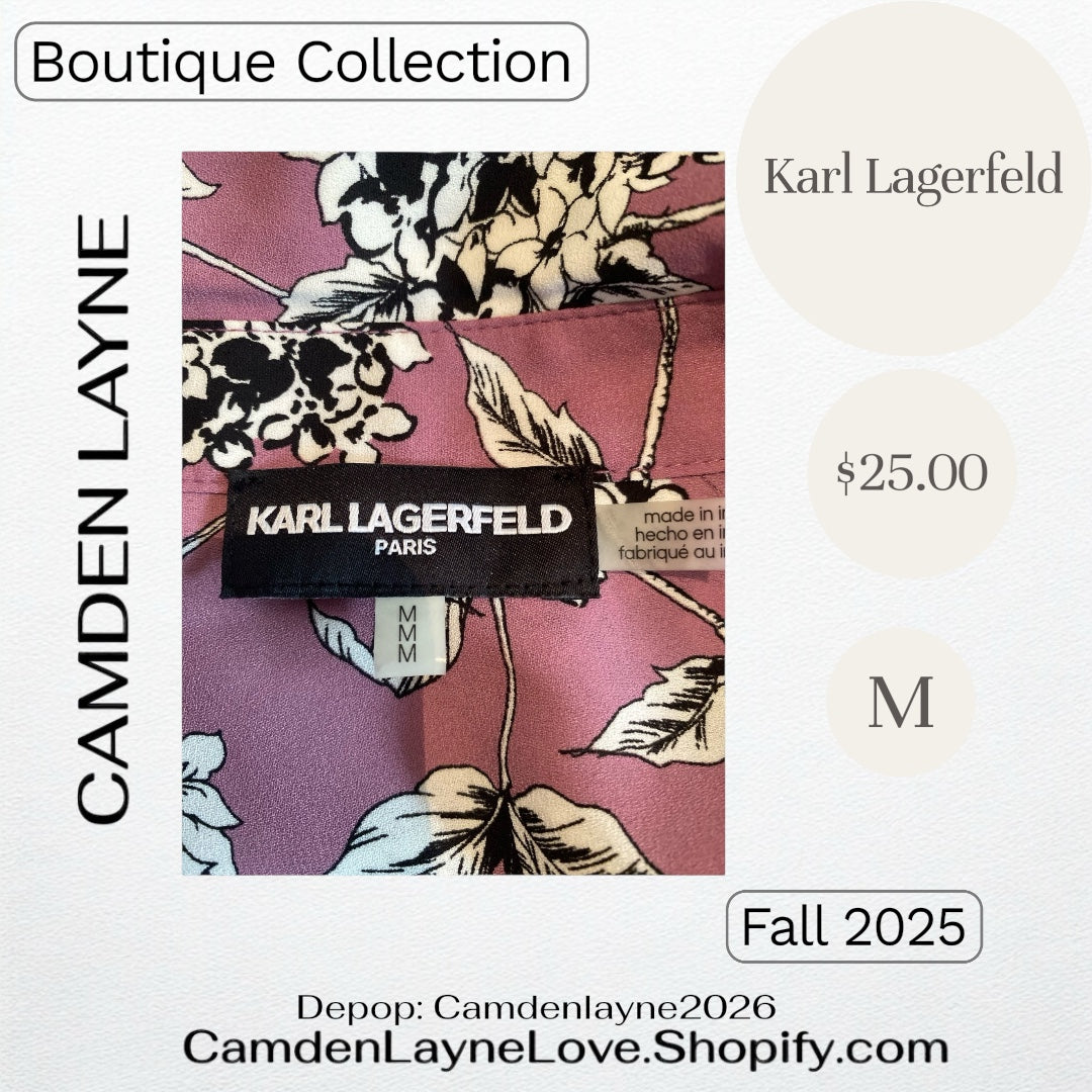 Karl Lagerfeld Purple Floral