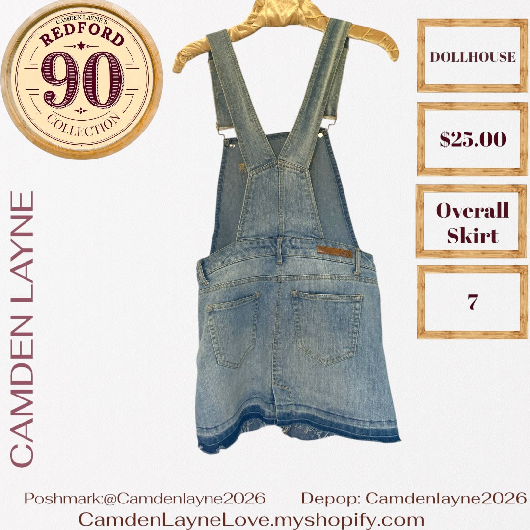 Dollhouse Overall Denim Dress