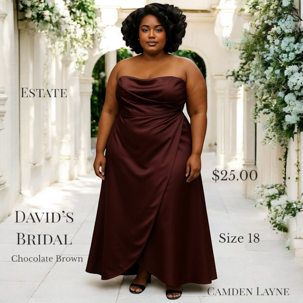 Chocolate Brown Formal Gown - Camden Layne