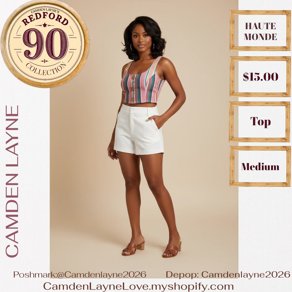 Haute  Monde Canvas Crop Top