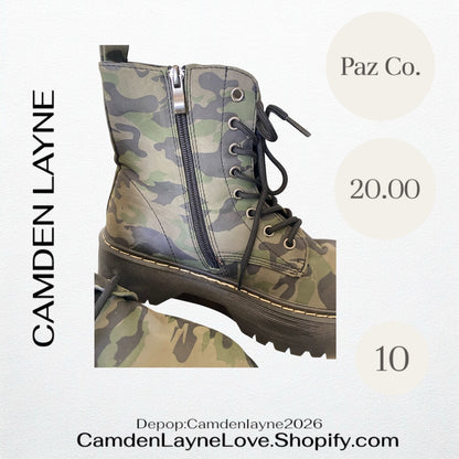 Pazz Women’s Camo Boots
