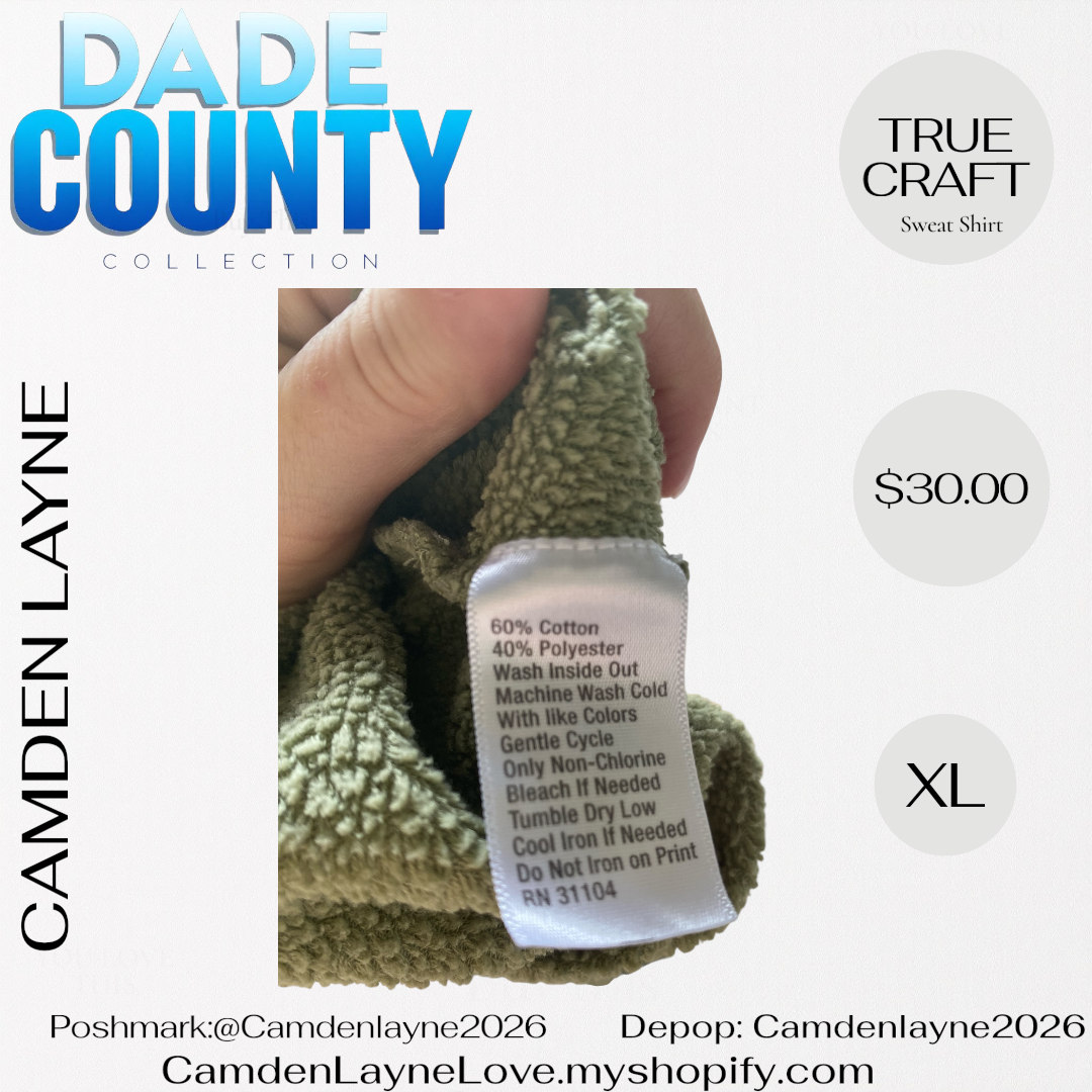 True Craft Southern Olive Green Sweatshirt