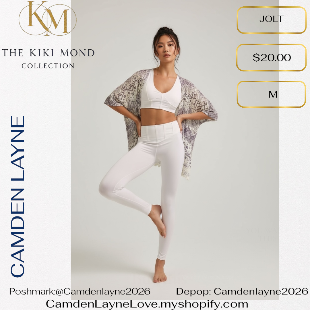 White & Light Purple Grey Lace bottom Kimono