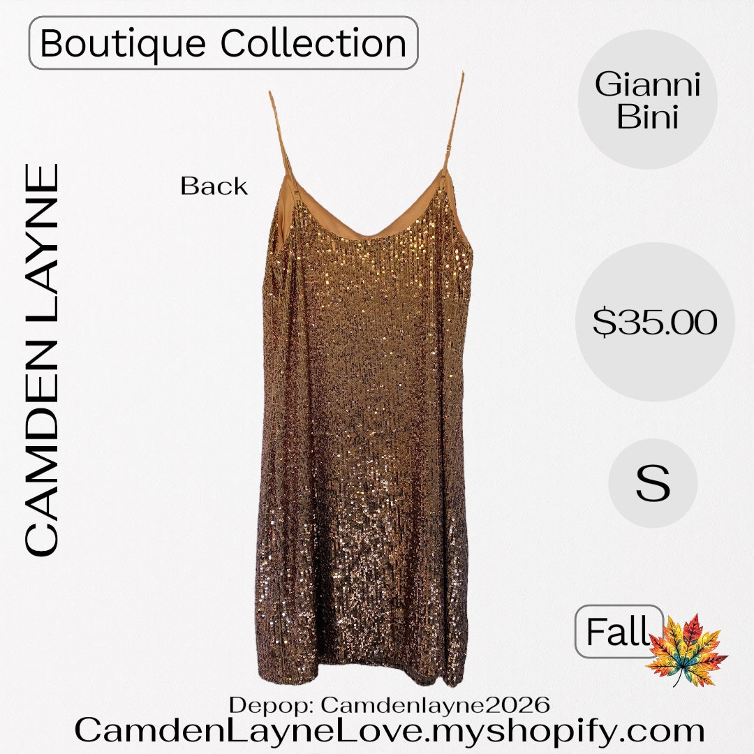 Gianni Bini Copper Cocktail Dress