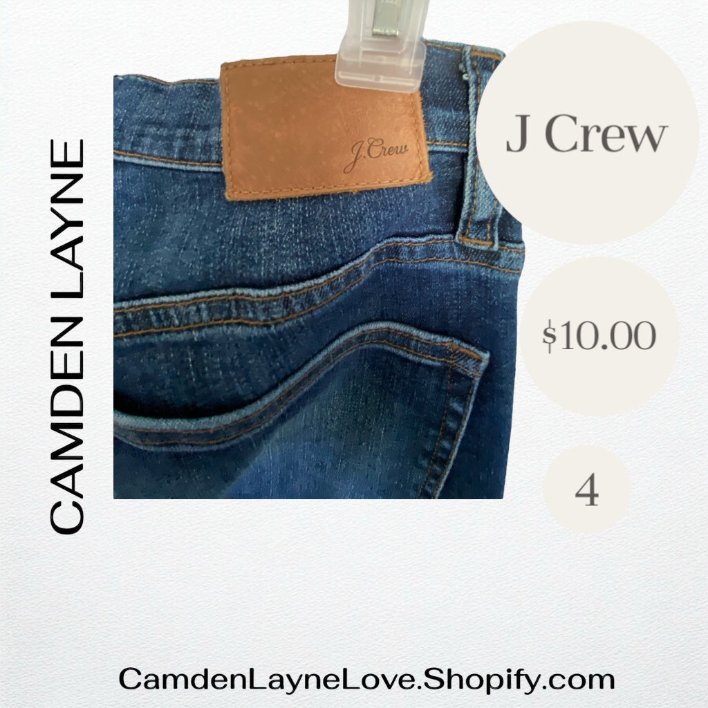 J Crew 4 Vintage Straight Jeans