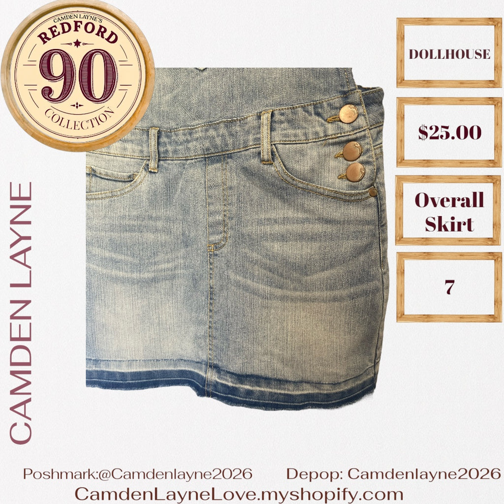 Dollhouse Overall Denim Dress