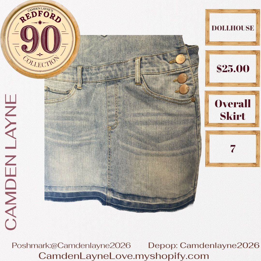 Dollhouse Overall Denim Dress