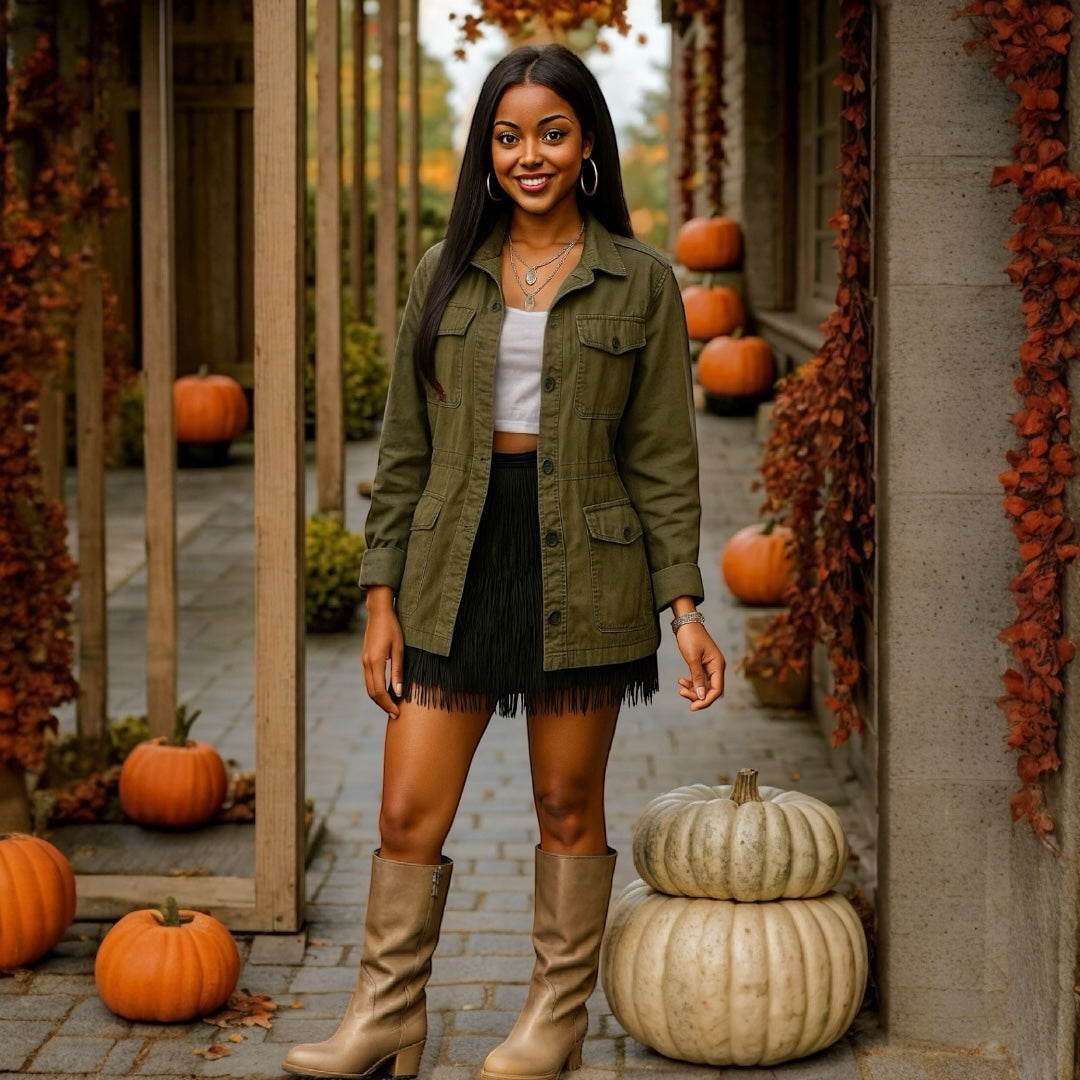 Ashley Army Green Jacket