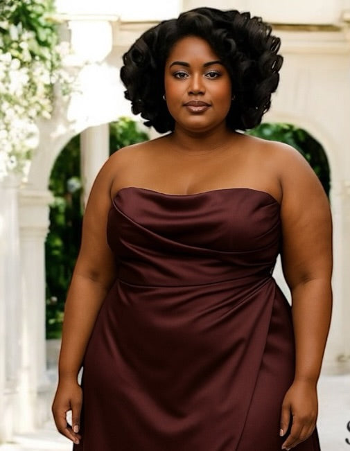 Chocolate Brown Formal Gown - Camden Layne