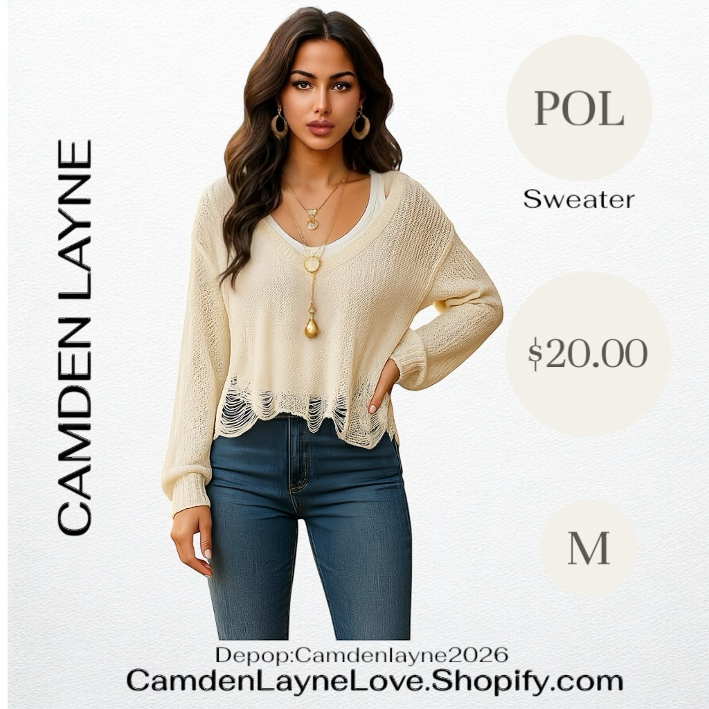 POL Ivory Pullover Sweater