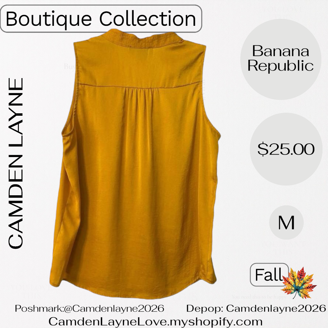 Banana Republic Mustard Blouse