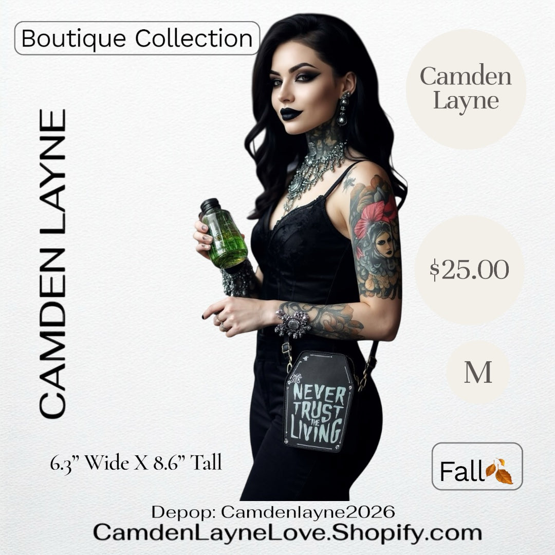 Never Trust The Living Coffin Purse