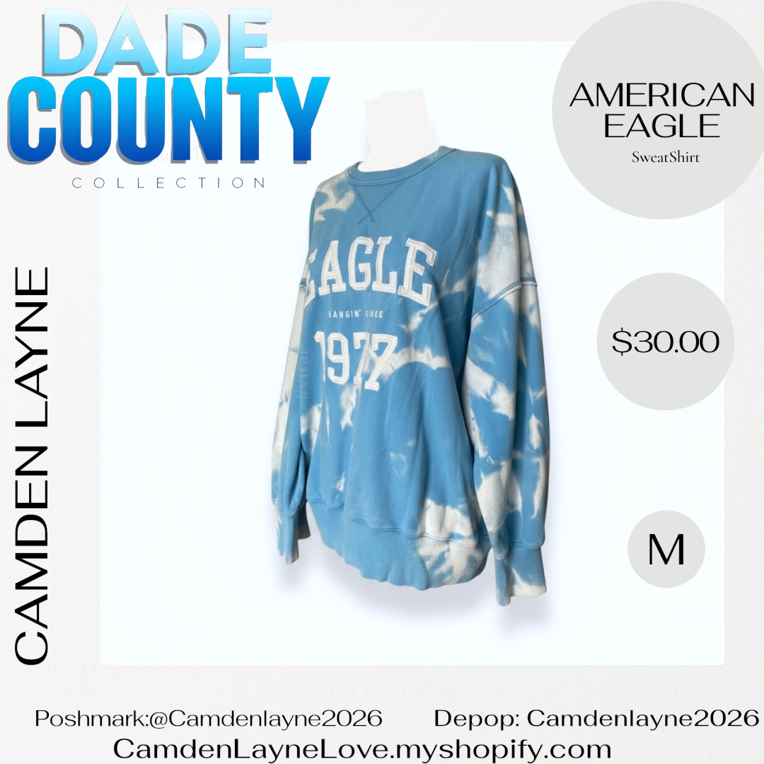 Blue & White American Eagle Sweatshirt