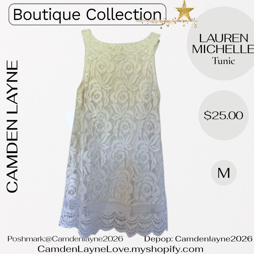 Lauren Michelle Lace Tunic