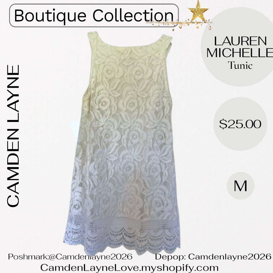 Lauren Michelle Lace Tunic