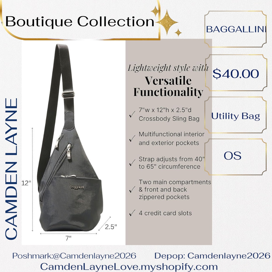 Baggallini Mini Sling Crossbody Bag Backpack
