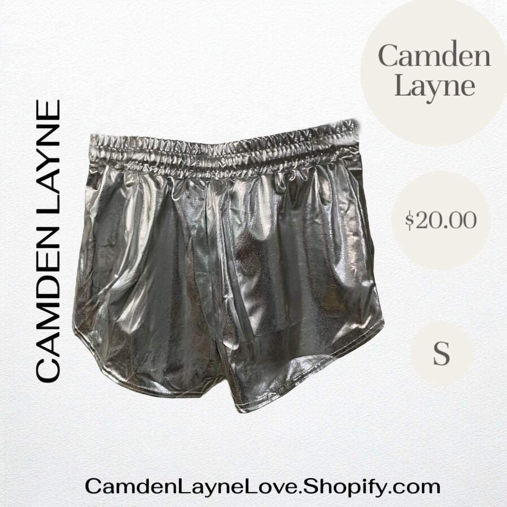 Silver Jogger Shorts