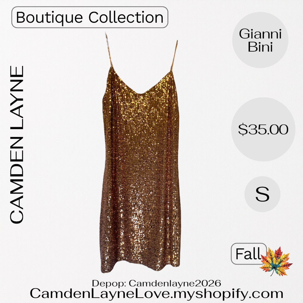 Gianni Bini Copper Cocktail Dress