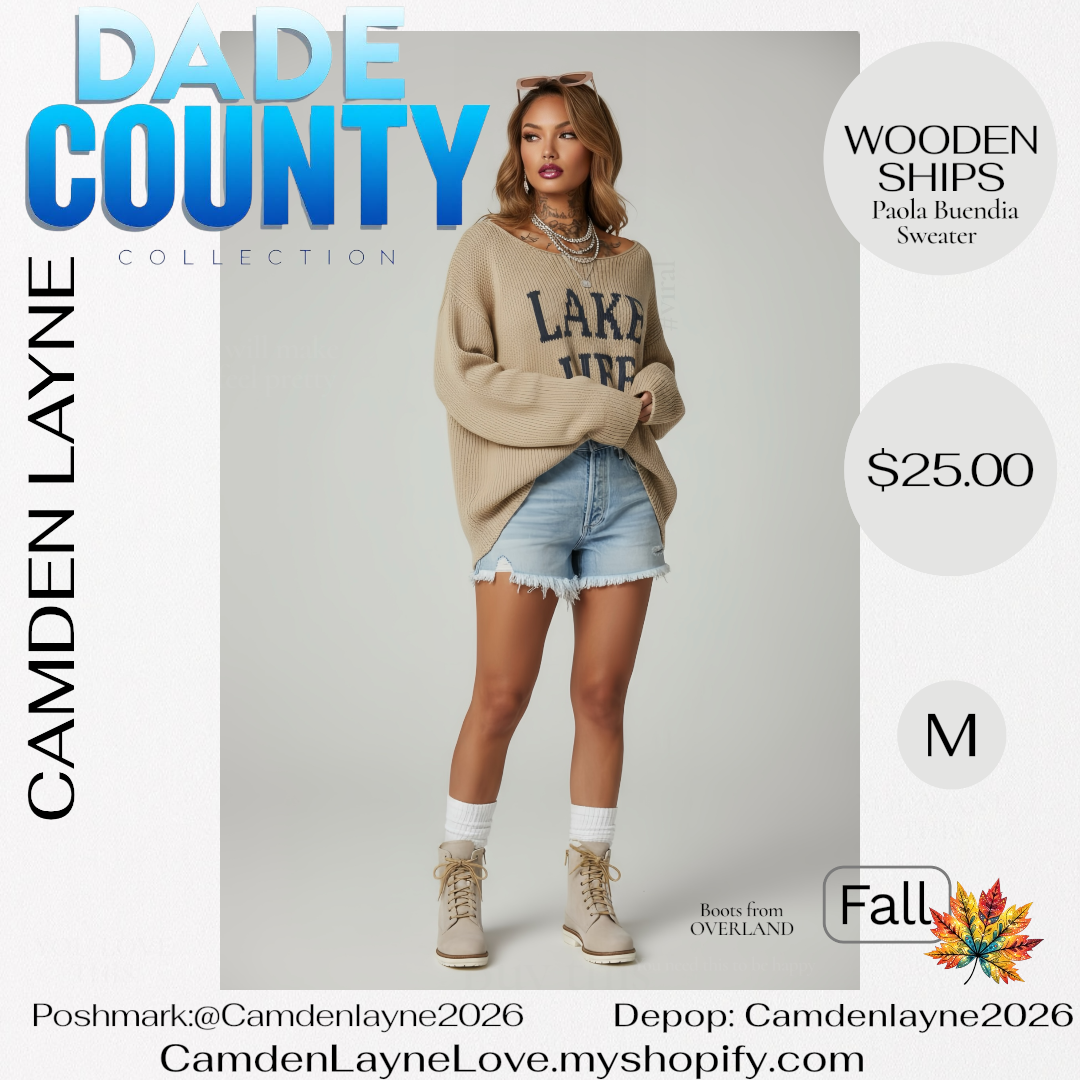 Lake Life Knit Sweater by Wooden Ships