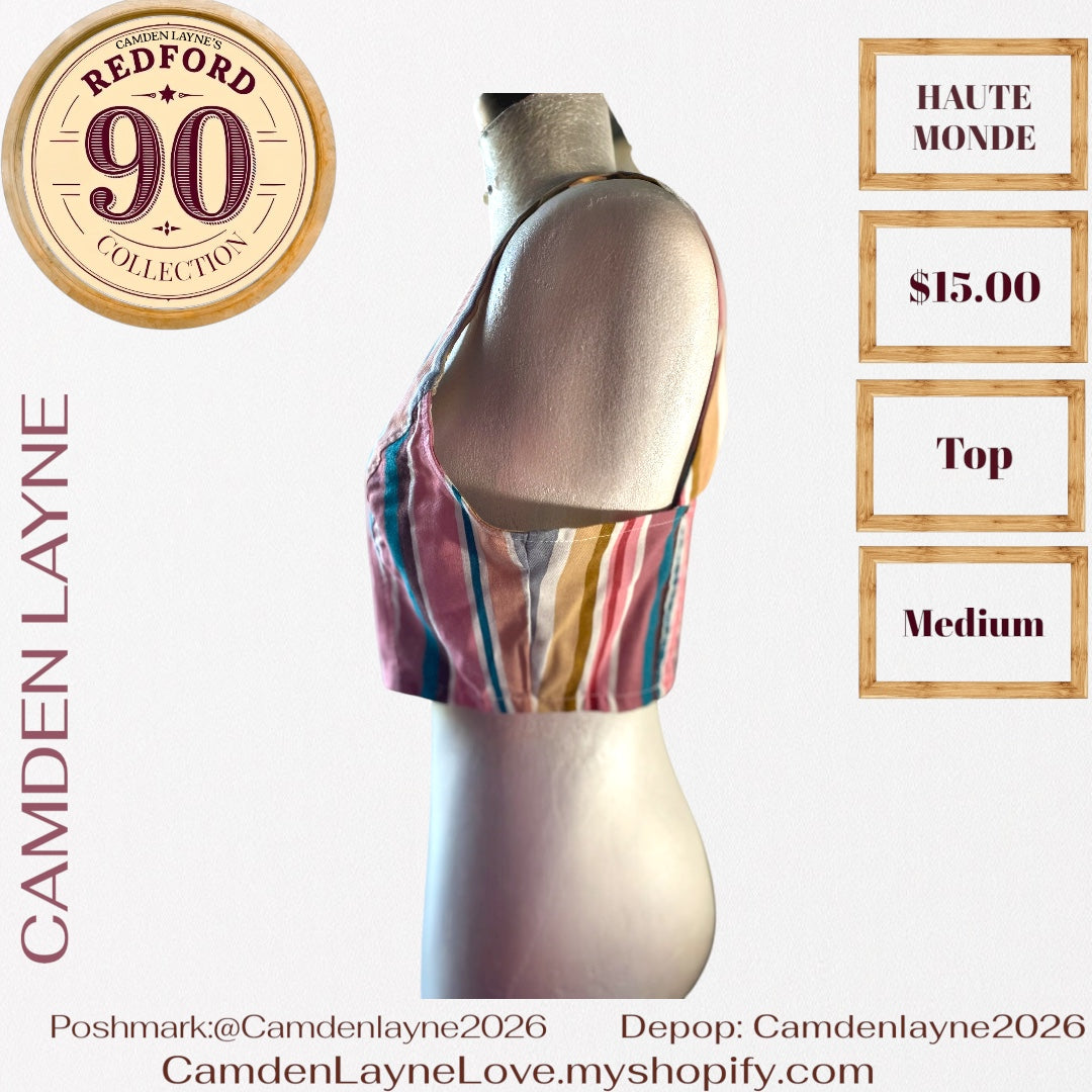 Haute  Monde Canvas Crop Top