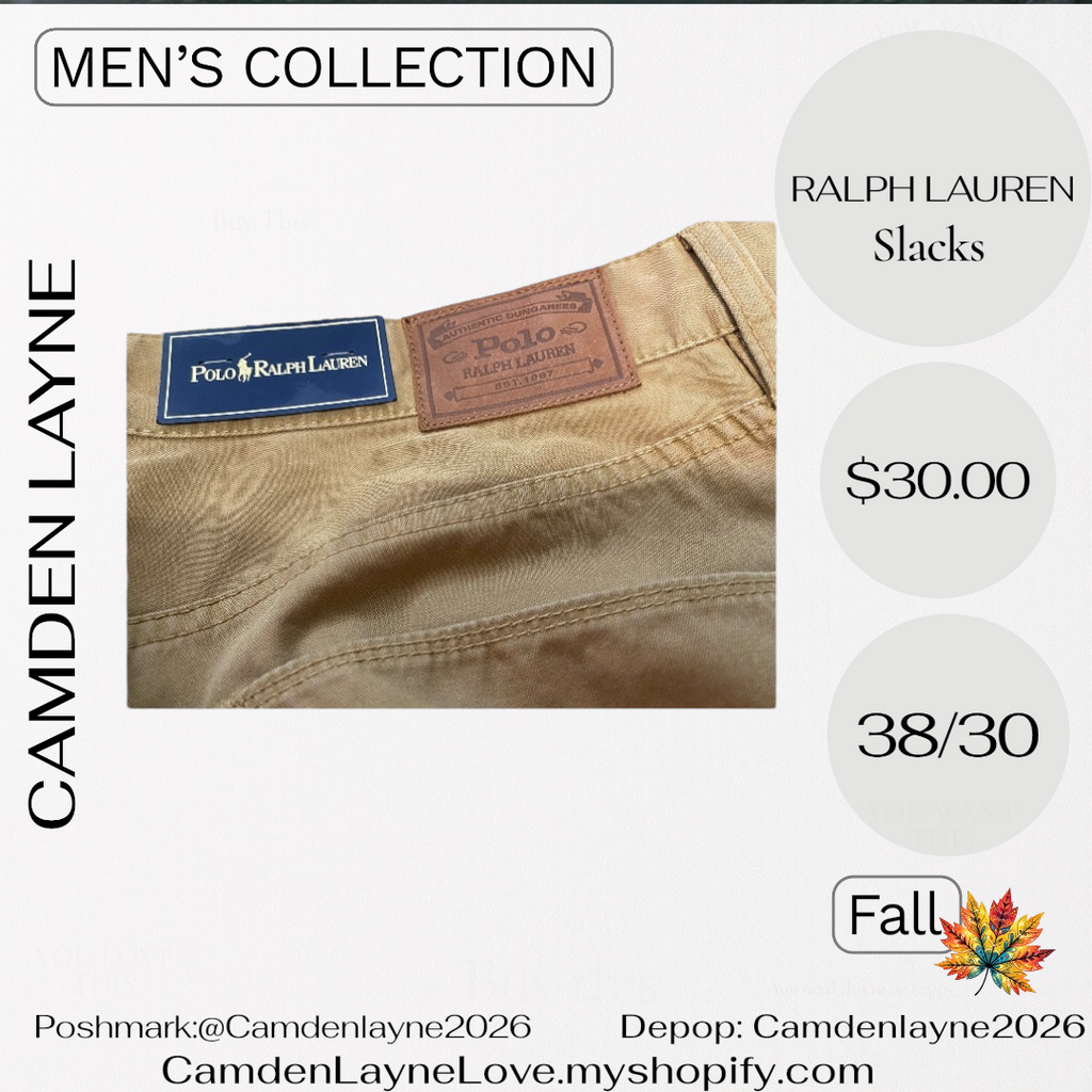 Ralph Lauren 38/30 Tan Slacks