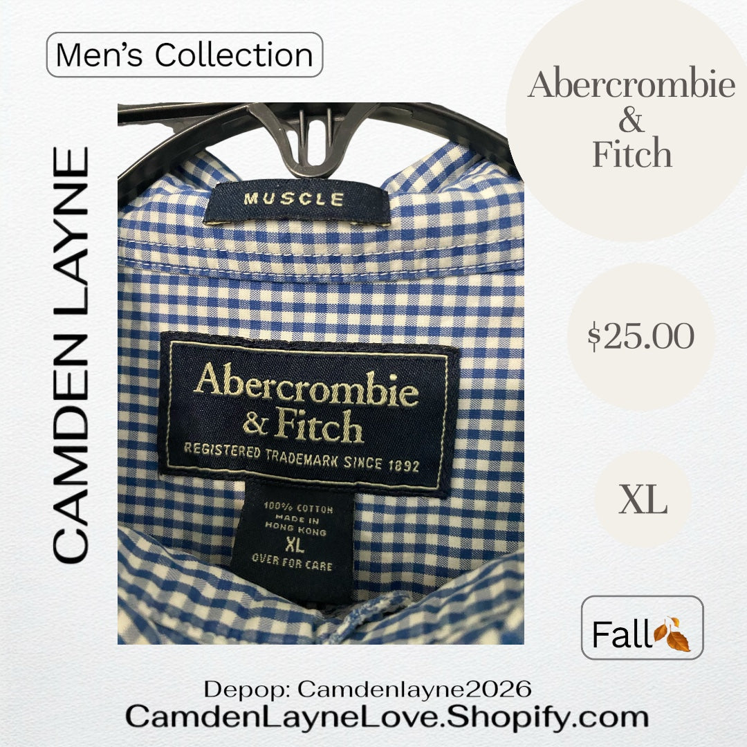 Abercrombie & Fitch Gingham XL Long Sleeve