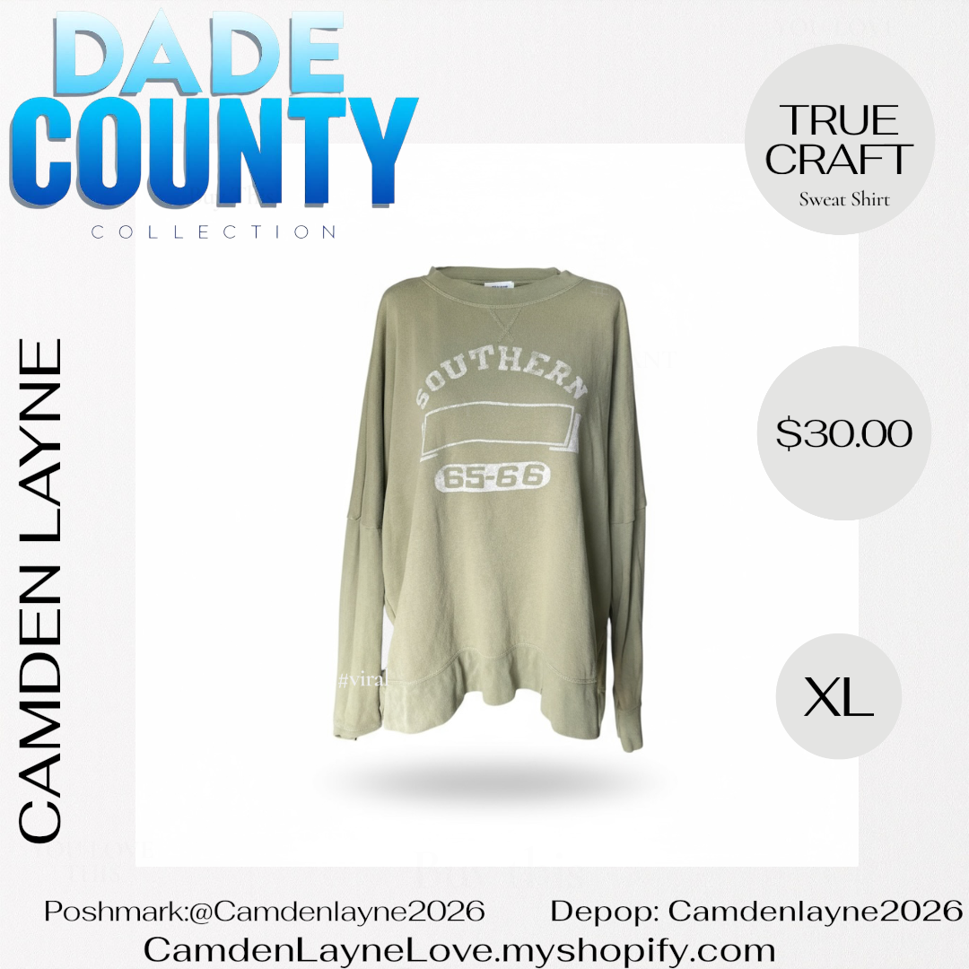 True Craft Southern Olive Green Sweatshirt