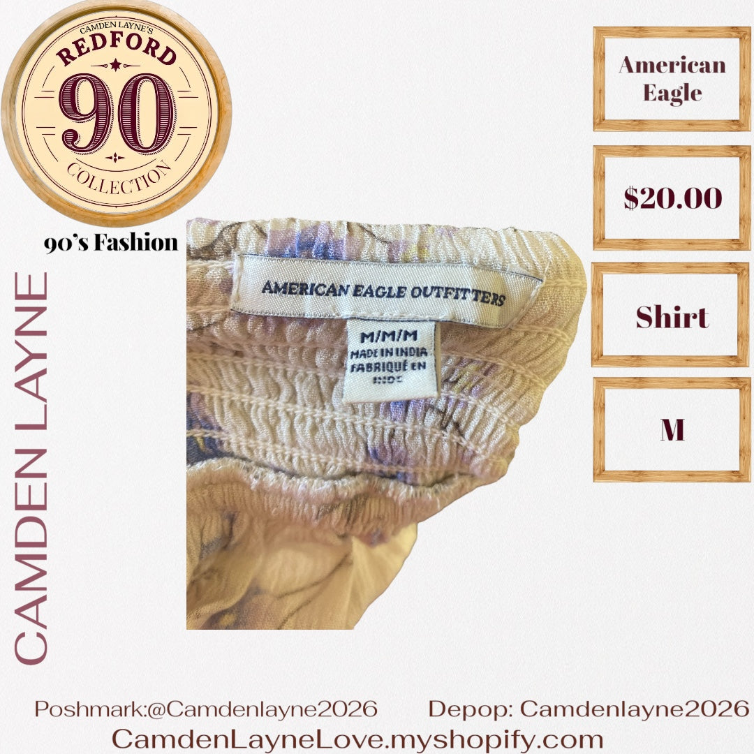 American Eagle Babydoll Top