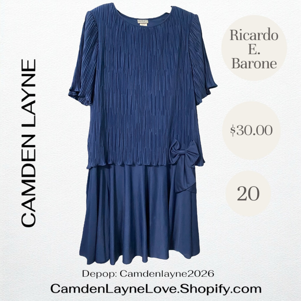 Vintage Ricardo E. Barone Dress