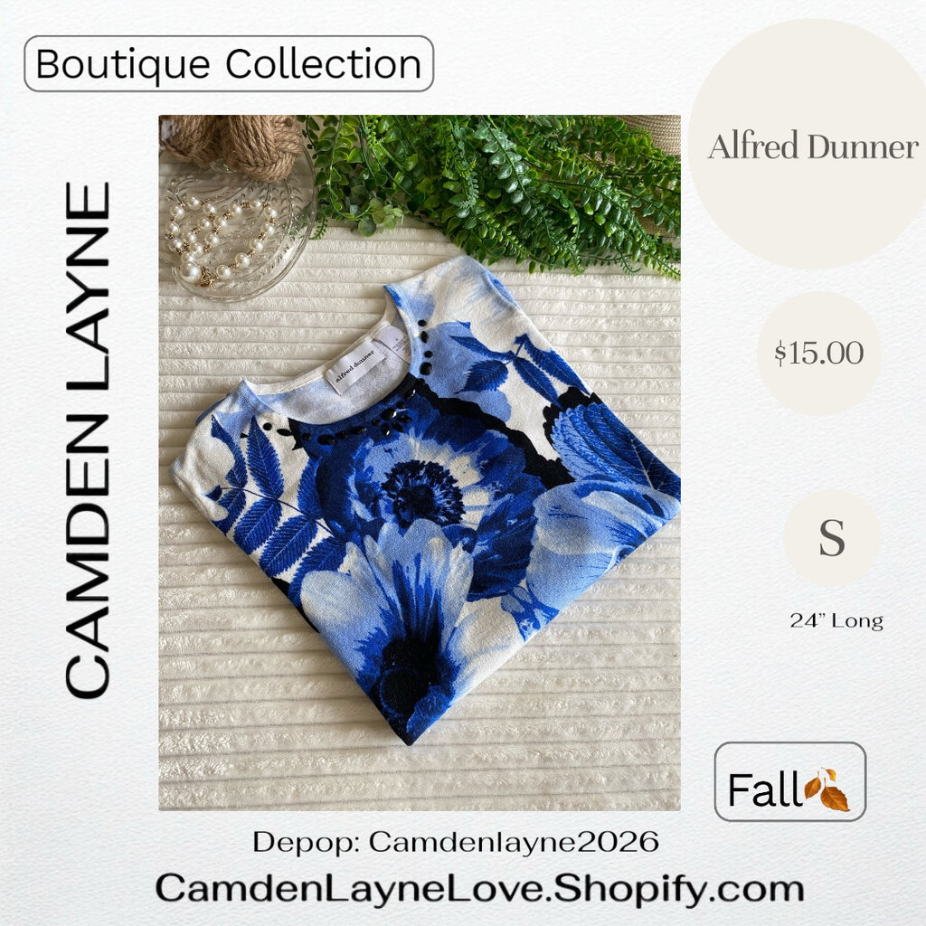 Alfred Dunner Blue Floral