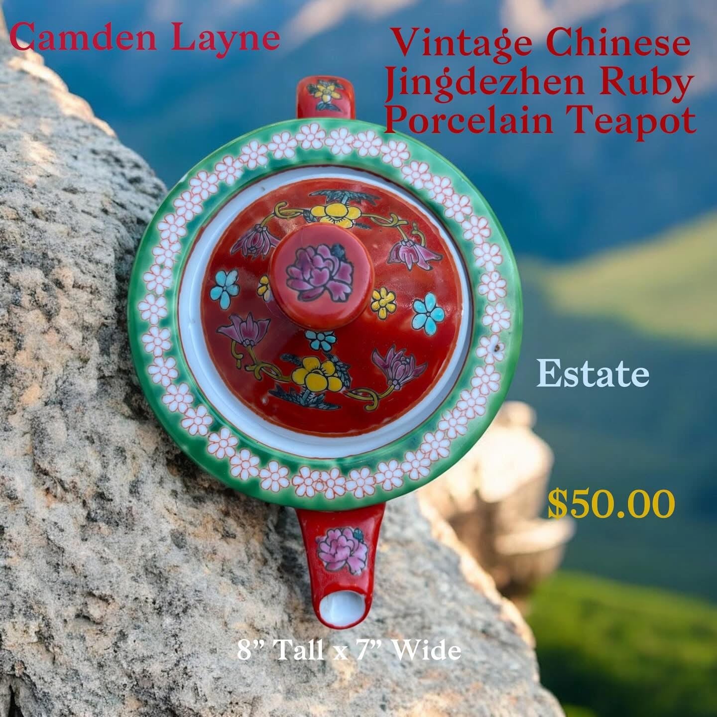 Vintage Chinese Teapot - Camden Layne