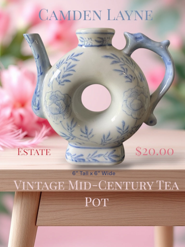 Vintage Mid Century Tea Pot - Camden Layne