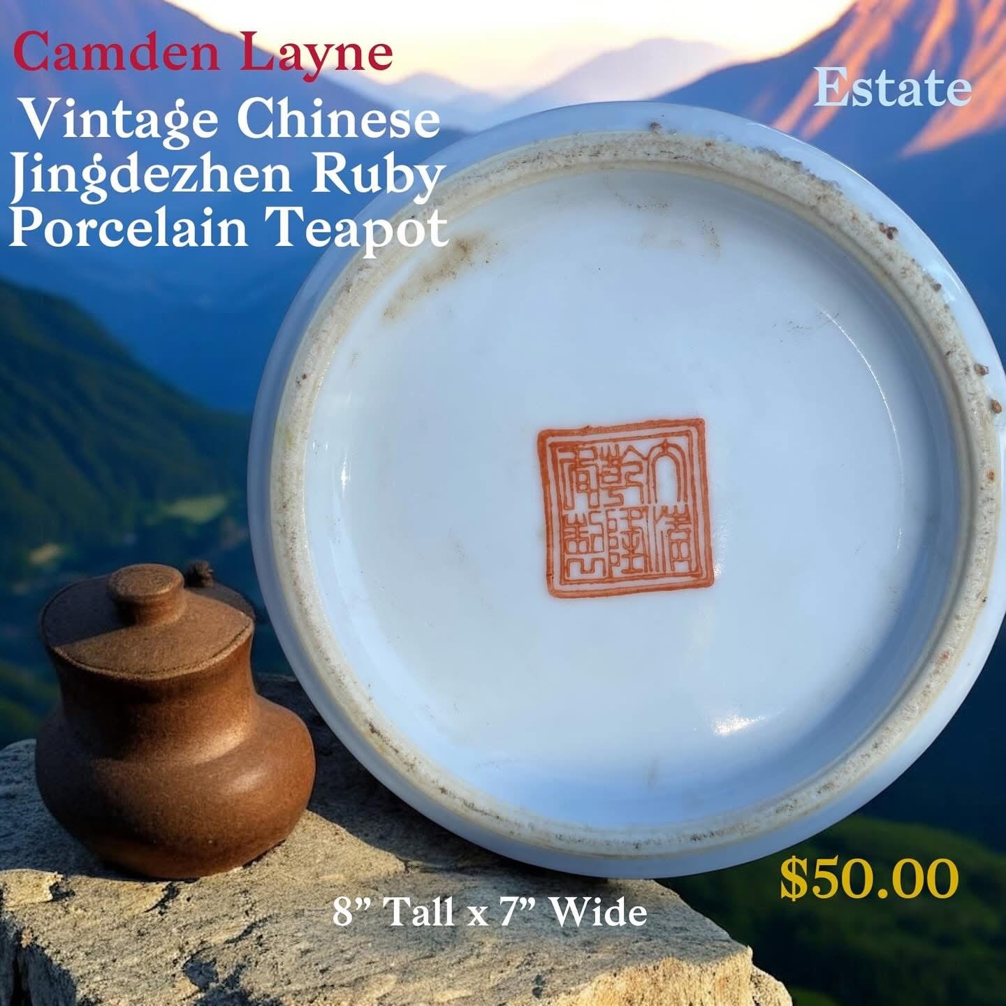 Vintage Chinese Teapot - Camden Layne