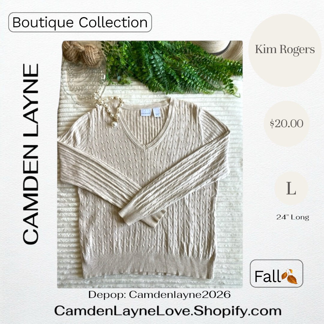 Kim Rogers Large Cable Knit