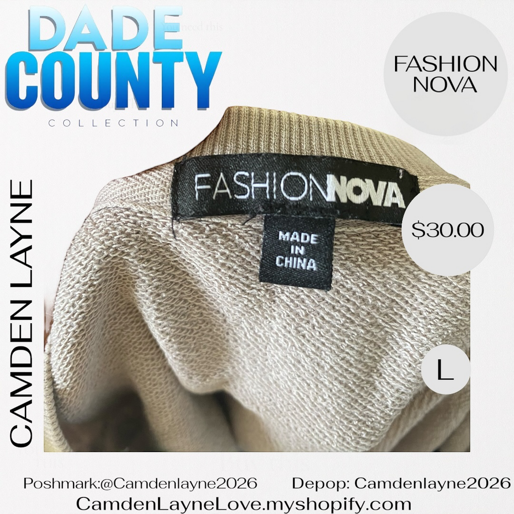 Fashion Nova Crop Sweatshirt