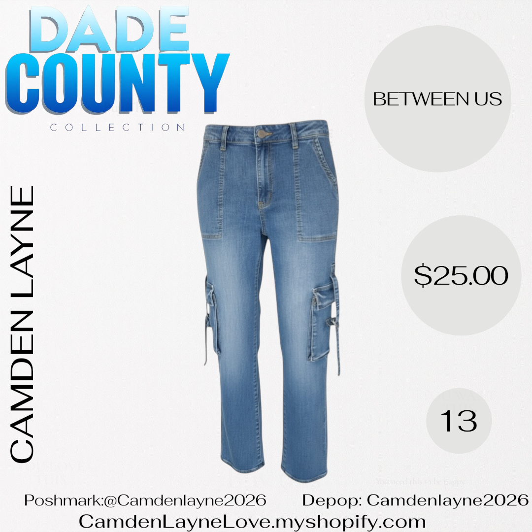 Between Us Denim Cargo Jeans