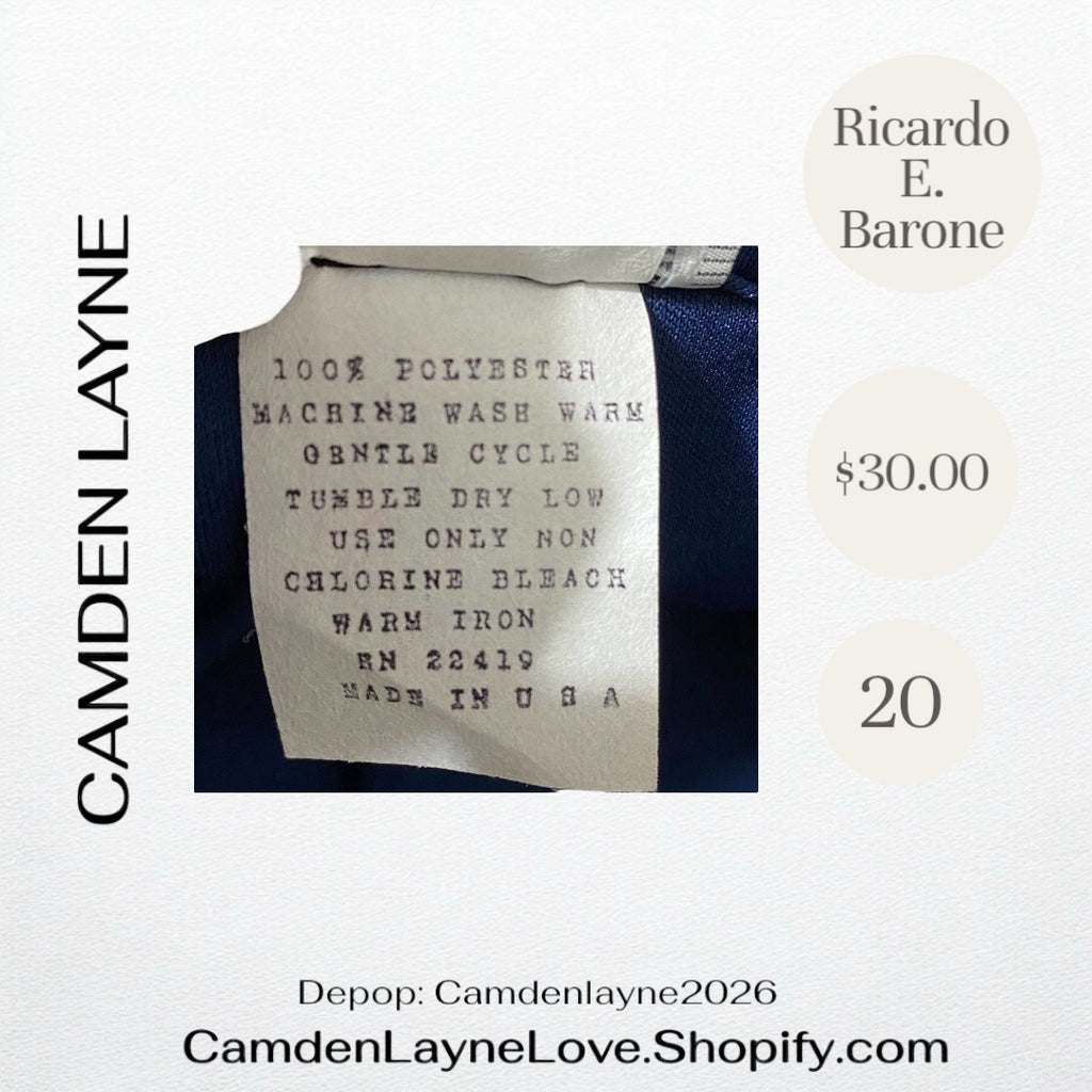 Vintage Ricardo E. Barone Dress