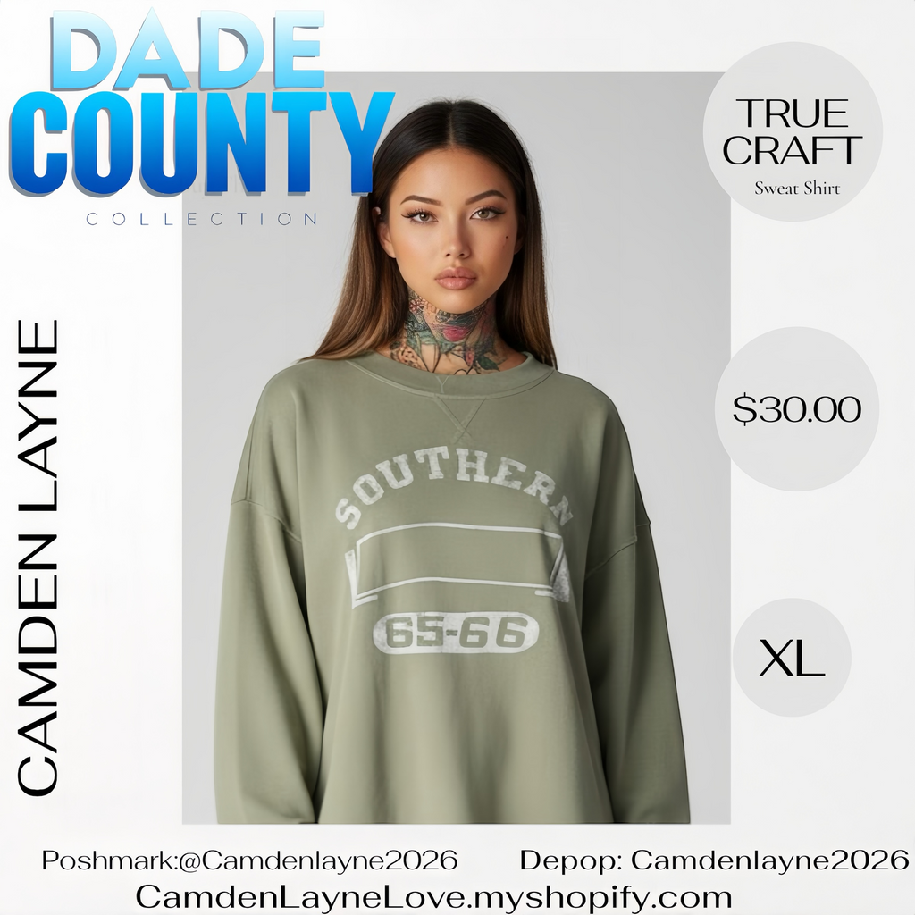 True Craft Southern Olive Green Sweatshirt
