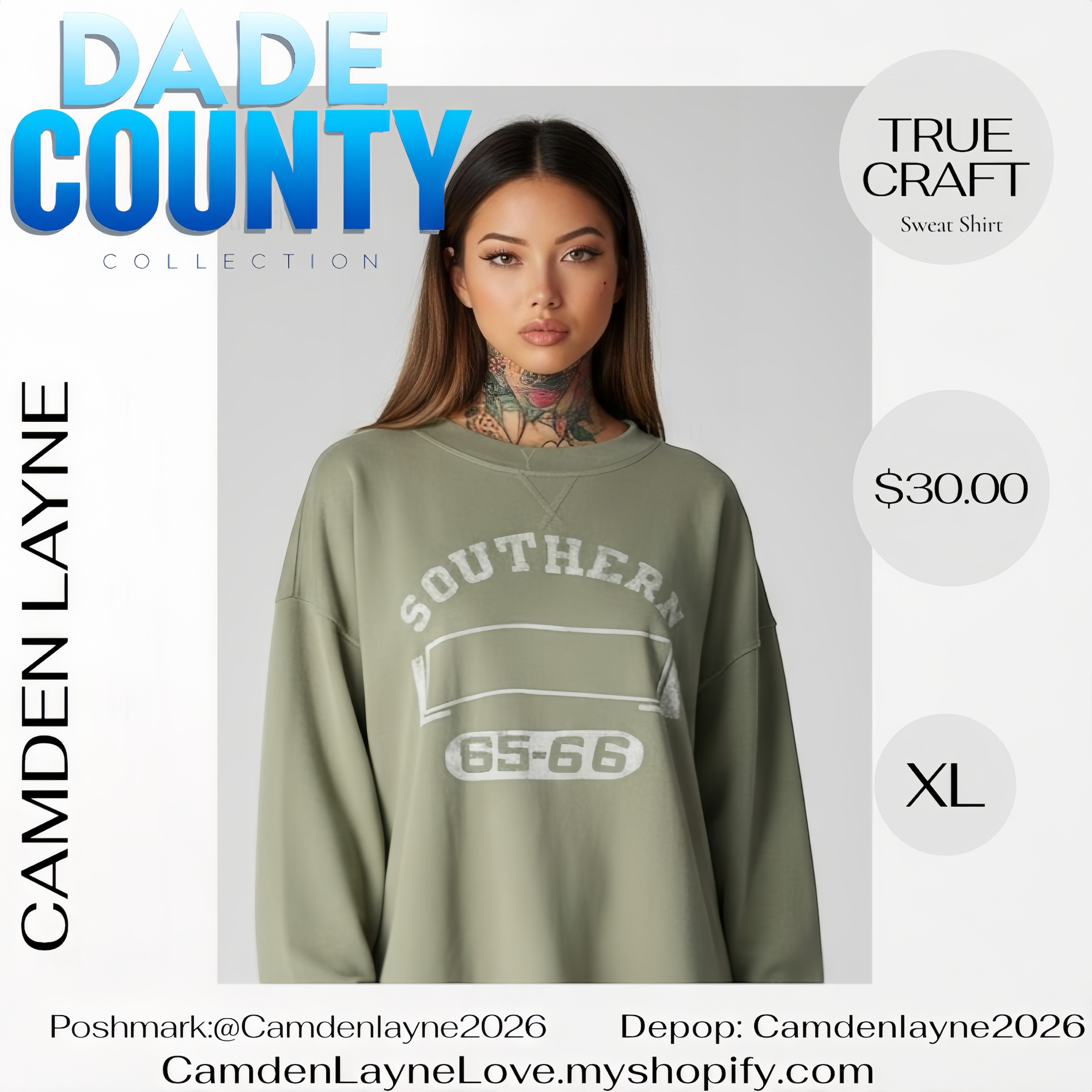 True Craft Southern Olive Green Sweatshirt