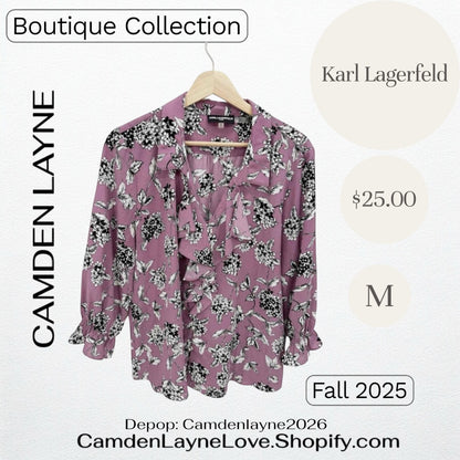 Karl Lagerfeld Purple Floral