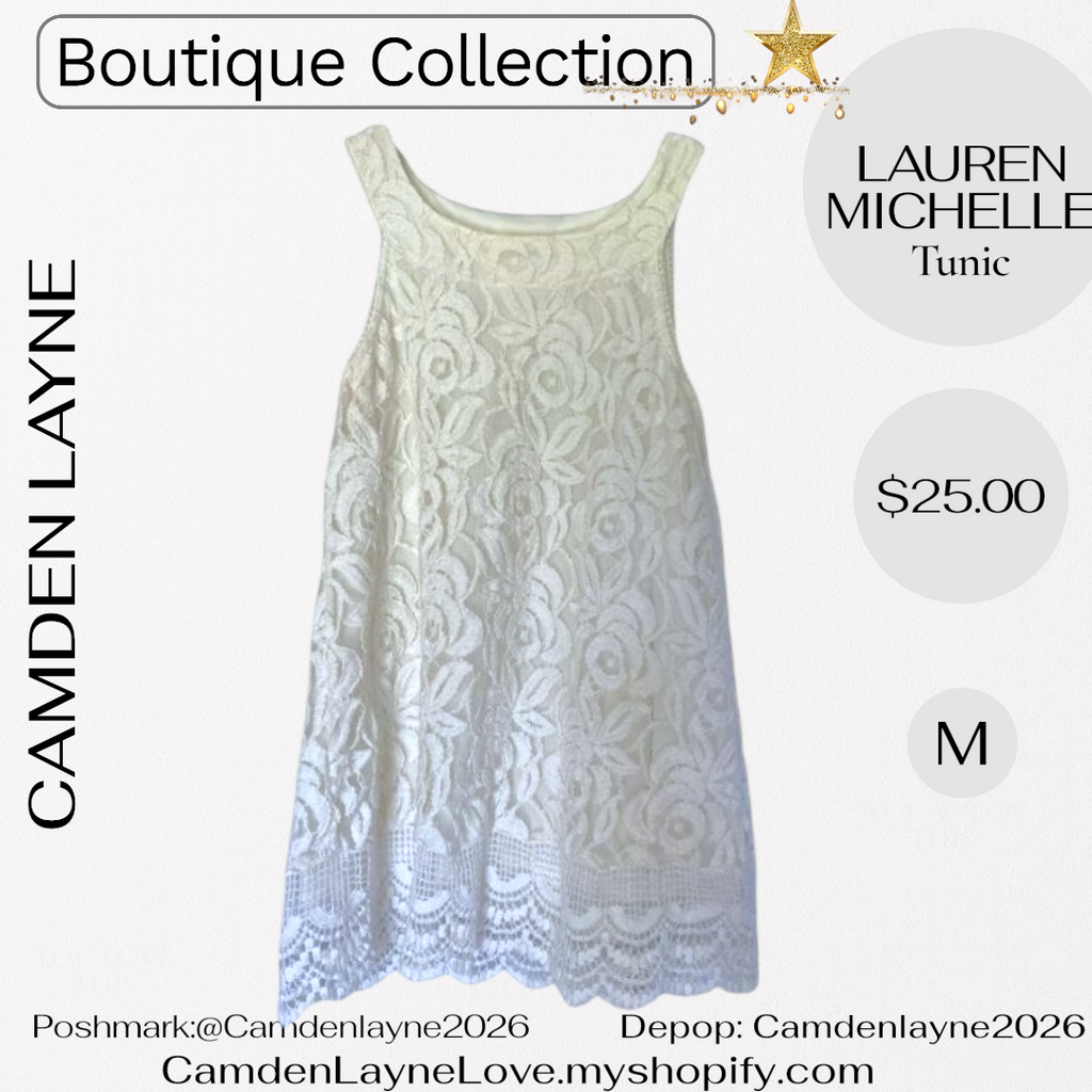 Lauren Michelle Lace Tunic