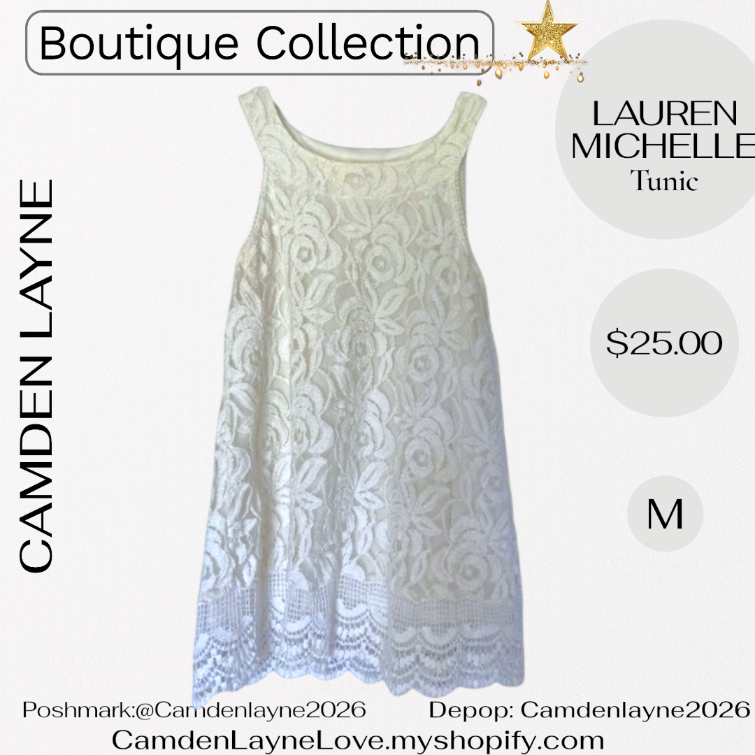 Lauren Michelle Lace Tunic