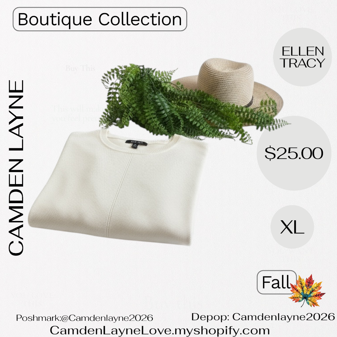 Ellen Tracy Ivory Sweater