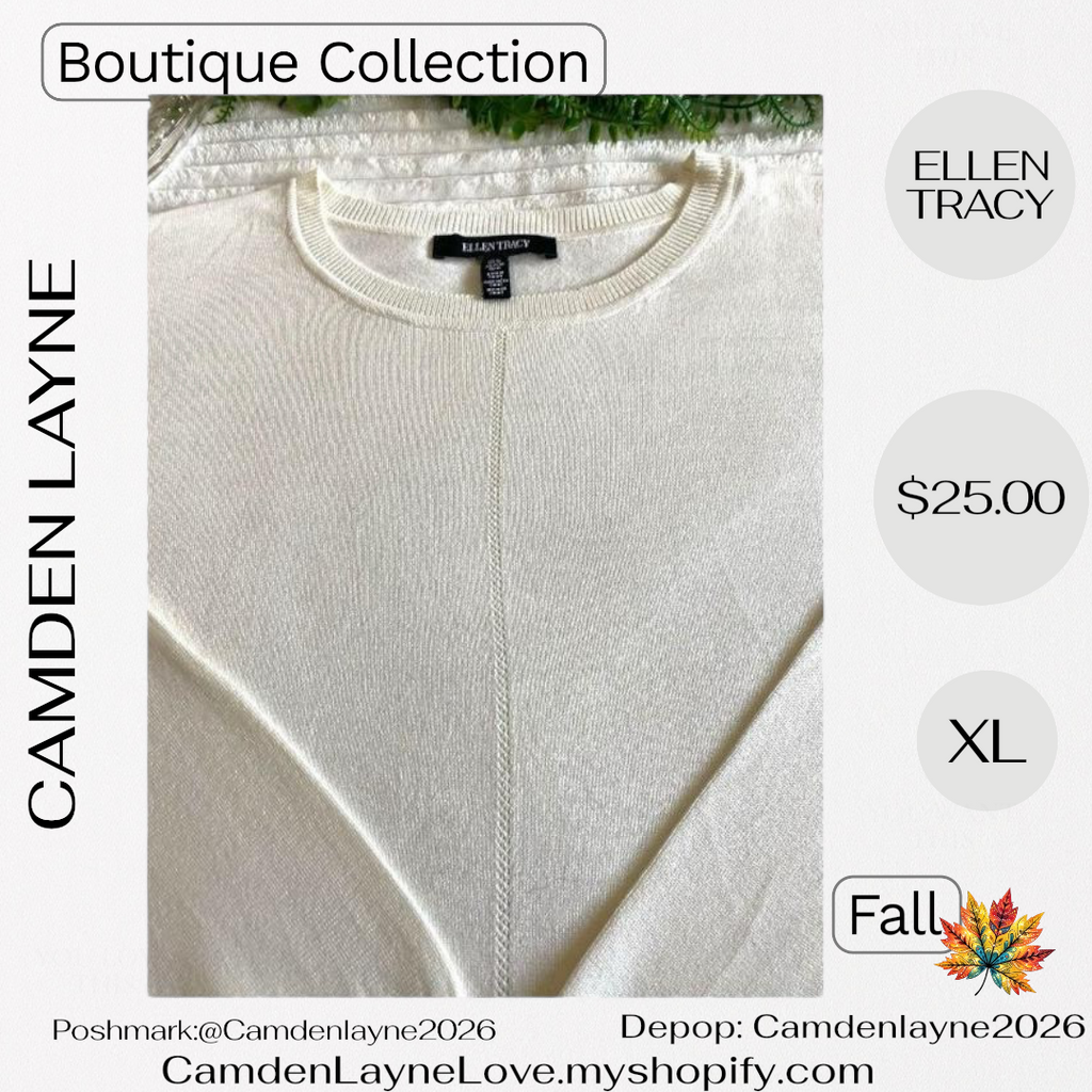 Ellen Tracy Ivory Sweater