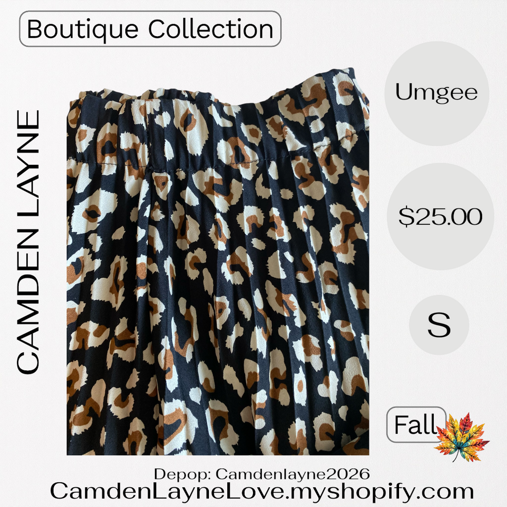 Umgee Pleated Maxi Skirt