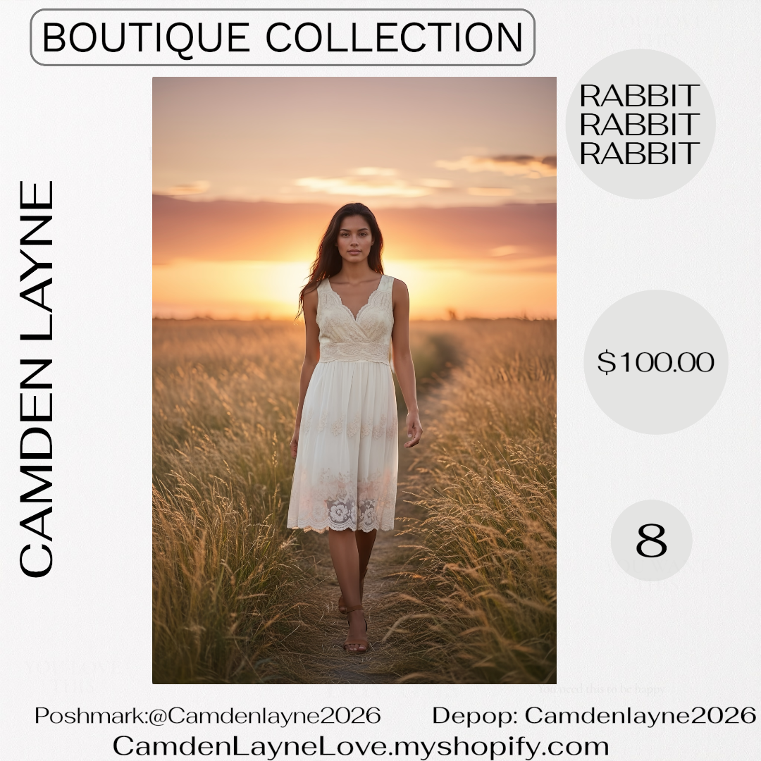 Rabbit Lace Embroidered Gown