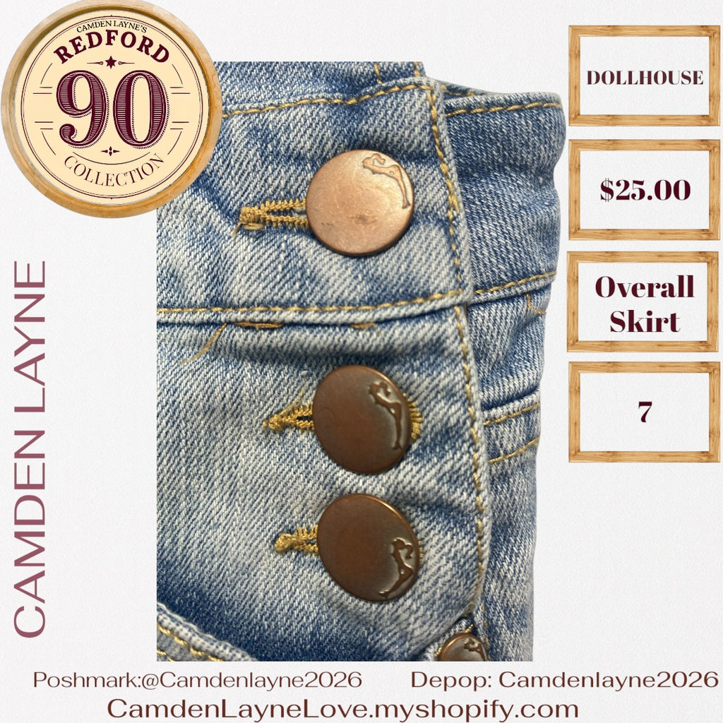 Dollhouse Overall Denim Dress