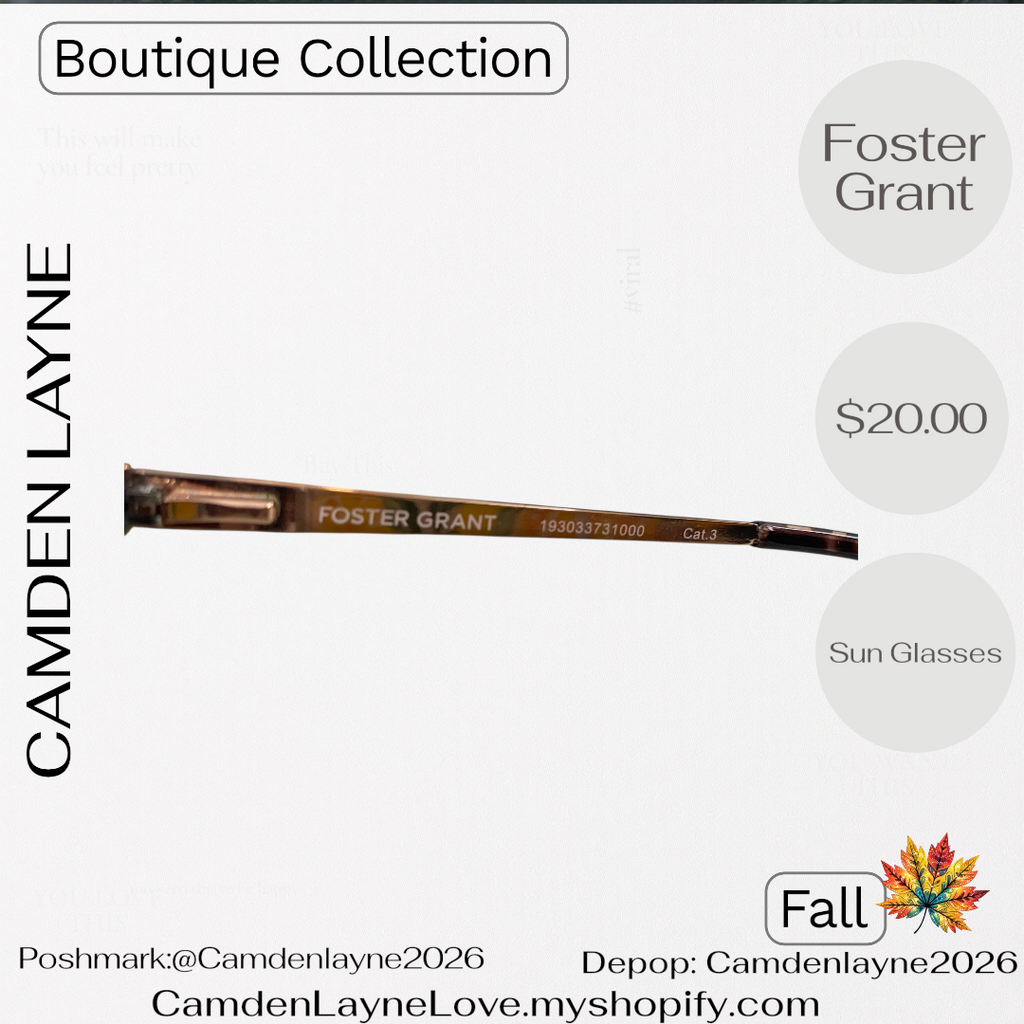 Foster Grant Tortoise Shell Sunglasses