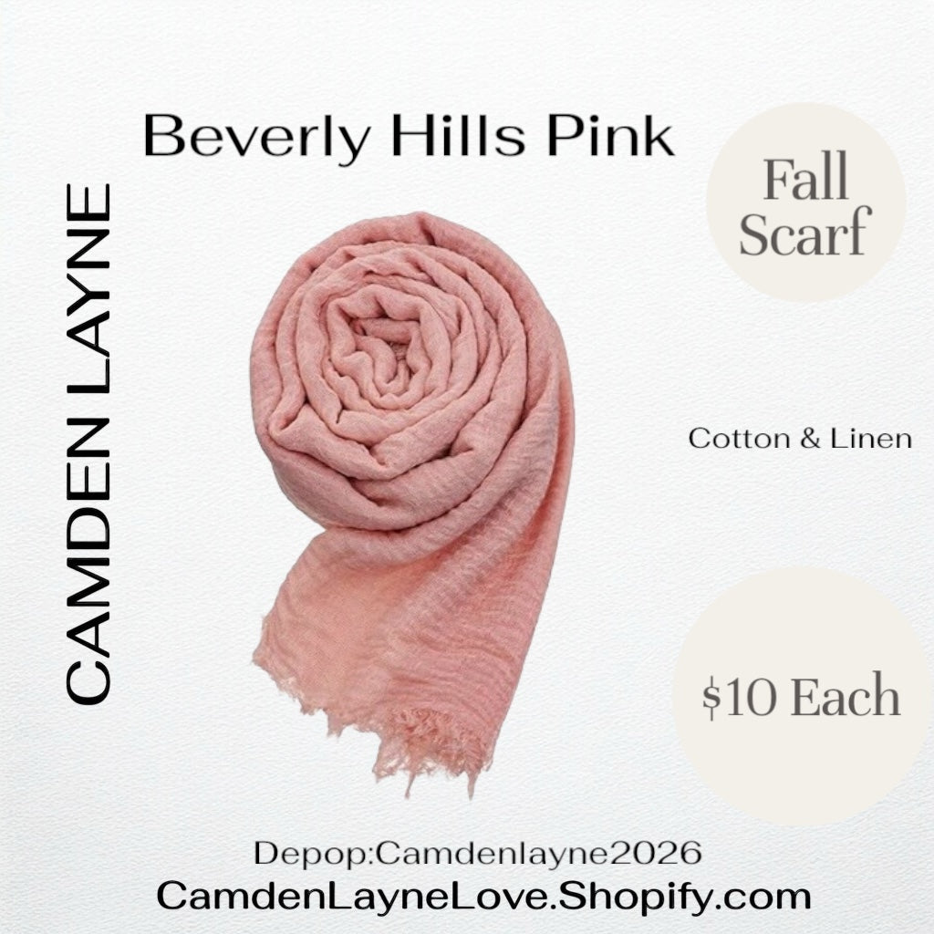 Beverly Hills Pink Scarf